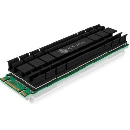 ICY BOX IB-M2HS-701 Disipador Térmico / Radiador para SSD M.2 2280 NVMe, Negro, Compatible con PS5