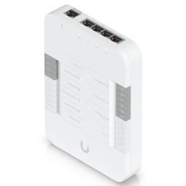 Ubiquiti Gate Hub Avanzado para Control de Acceso y Gestión de Intercomunicadores con 5x RJ-45, PoE++, Montaje en Carril DIN