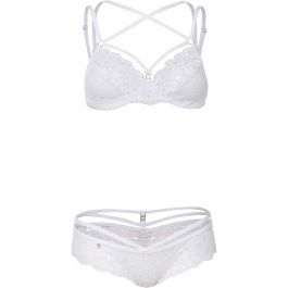 Conjunto de Lencería Obsessive 860 Blanco S/M