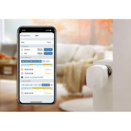 Eve OB02924 Válvula de radiador inteligente Thermo con Programas autónomos, compatible con Apple HomeKit y Bluetooth Thread