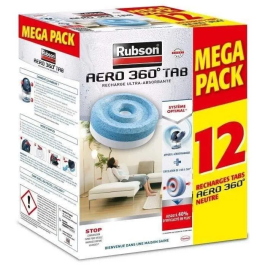 Rubson Aero 360 Mega Pack Lote 12 Recargas Neutral para Dispositivo Aero 360 Grado Humedad Control 2 en 1 Tecnología AERO 360 Eficiencia Superior Precio: 72.88999949. SKU: B1CLJXXN6P