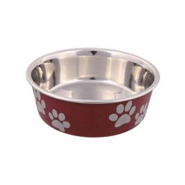 Comedero para Mascotas Trixie Acero Inoxidable 2,2 L Rojo