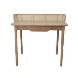 Escritorio DKD Home Decor Natural Ratán Madera de Paulonia (100 x 45 x 92 cm)