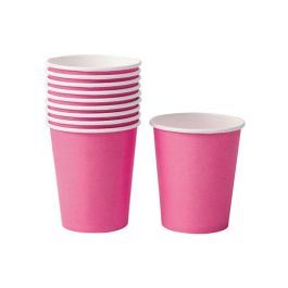 Set de 24 vasos de cartón fucsia 200 cc Algon (36 Cajas) Set de 24 vasos de cartón fucsia 200 cc Algon (36 Cajas)