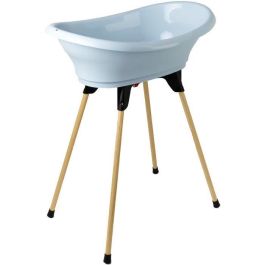 KIT DE BAÑO THERMOBABY VASCO Fleur Bleue: bañera + pies + manguera de desagüe KIT DE BAÑO THERMOBABY VASCO Fleur Bleue: bañera + pies + manguera de desagüe