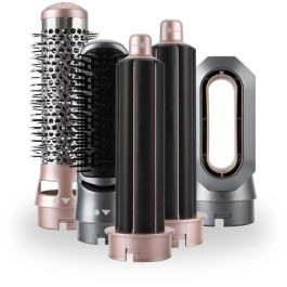 Jocca JOC8435253583536 Plancha de pelo Modelo 2412 con 3 ajustes de temperatura y 5 cabezales intercambiables, potencia 800 a 1000 W