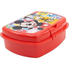 Disney Sandwichera Urbana Mickey CZ11370 Plástico Alimentario Reciclable Libre de BPA Licencia Oficial Fácil de Limpiar