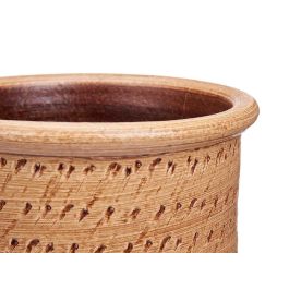 Giftdecor Paraguero Cerámica Puntos 50 cm Marrón 23x23x50 cm