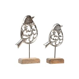 DKD Home Decor Figura Pájaro Gris y Marrón de Aluminio y Mango 5 x 25 x 14 cm Set de 2 Piezas Precio: 42.78999956. SKU: B1DST9L4ML