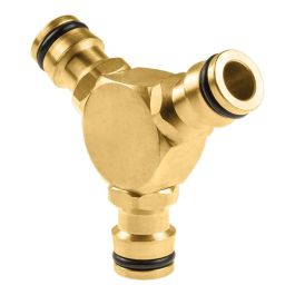 Conector de 3 vias latón brass Precio: 9.5000004. SKU: B1H6TDZ5LK