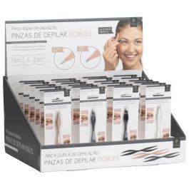 Cosmetic Club Pinzas Depilación Doble Función Punta Plana y Fina Precisión Óptima