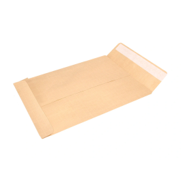 Liderpapel Sobre Bolsa Kraft DIN C4 229x324 mm con Tira de Silicona - Caja de 250 Unidades