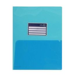 Dosier Con Doble Bolsa Office Box Pp A4 Con Tarjetero Azul (Set de 10) Precio: 9.5000004. SKU: BIX27626