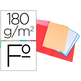 Liderpapel Subcarpeta Cartulina Folio Colores Surtidos Paquete de 25 Unidades Precio: 5.50000055. SKU: B12GQWT865