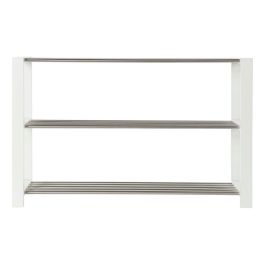 Zapatero Basicos DKD Home Decor Blanco Plateado 30 x 50 x 80 cm