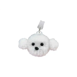 Wondee Charm Funny Protege y Decora, Accesorio para Móvil con Colgante, Protector de Puerto Type-C o Lightning contra Polvo, para Smartphone - Referencia: Lightning dog