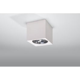 Lámpara de Techo Seida SOL-SL.0850 Plafón Cerámico Cuadrado para Iluminación de Interiores, Diseño Único y Puntos de Luz Originales
