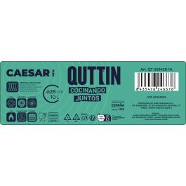Olla de acero inoxidable 28 cm 10L Quttin New Caesar (2 Unidades) Olla de acero inoxidable 28 cm 10L Quttin New Caesar (2 Unidades)