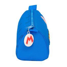 Estuche Escolar Super Mario Play Azul Rojo 21 x 8 x 7 cm