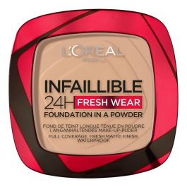 L'Oréal Paris Infallible 24H Fresh Wear Foundation Compact #130 - Base en Polvo Mate 24H, Resistente al Agua, 9 g