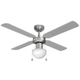 Edm Ventilador de Techo Caribe Cromado Ø102cm 50W con Luz Precio: 48.50000045. SKU: S7900597