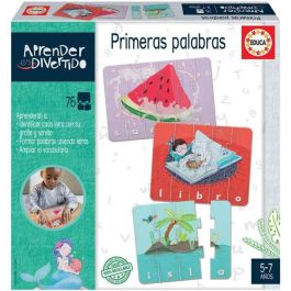 Educa Juego Aprender es Divertido Primeras Palabras para Niños de 5 a 7 Años en Español e Inglés