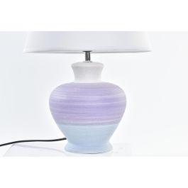 DKD Home Decor Lámpara de Sobremesa Scandi Bicolor Cerámica Poliéster, E14 25W, 25x25x38 cm, Juego de 2 DKD Home Decor Lámpara de Sobremesa Scandi Bicolor Cerámica Poliéster, E14 25W, 25x25x38 cm, Juego de 2