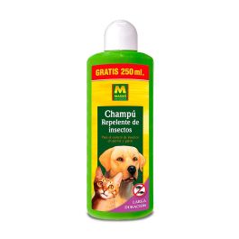 Massó Champú repelente de insectos para mascotas 1 l - Eficaz contra pulgas y garrapatas, proporciona brillo y suavidad al pelo 231038n