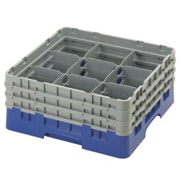 CAMBRO - 9S638-414 - Cesta de lavado 9 comp. 3 alturas - 14,8 cm Ø máx. - alt. máx. 17,6 cm - 50 x 50 x 22,5 cm - Cerceta Precio: 77.69000052. SKU: B1BM8G66XG
