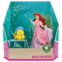 BULLYLAND Figuras La Sirenita Ariel y Flounder Disney Blister 2 unidades 14cm