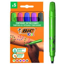 BIC Estuche Tattoo 5 Stamps Rotulador a base de agua con 5 sellos divertidos y tinta dermatológicamente probada 516824 Precio: 19.59000043. SKU: B124FEFV4P