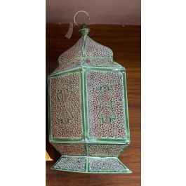 Farola Oriental DKD Home Decor Verde 23 x 57 x 23 cm Set de 2