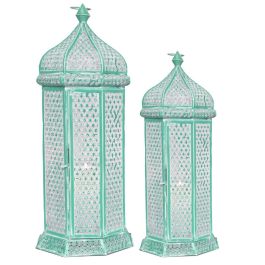 Farola Oriental DKD Home Decor Verde 23 x 57 x 23 cm Set de 2 Precio: 103.5638997217. SKU: B13QJ5D2WA