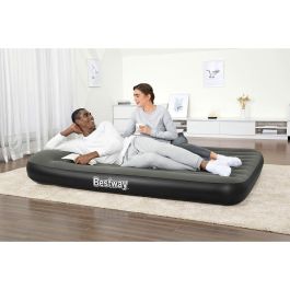 Bestway Airbed Tritech™ Connect and Rest™ Cama Hinchable 3 en 1 - Individual, Elevada o King Size - 188x99x25 cm - Soporta 150 kg