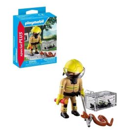Playmobil Rescate de Serpiente - Juego de Bombero con Figuras, 2 Serpientes, Gancho y Caja de Transporte Transparente para Niños 3+