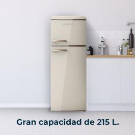 Cecotec frigorífico combinado beige 215 L Bolero CoolMarket 2D Origin 215 E