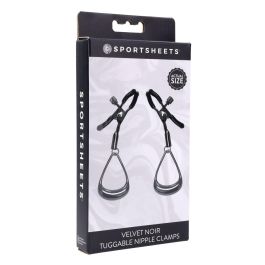 Cadena Con Pinzas Para Pezones Sportsheets Velvet Noir Cadena Con Pinzas Para Pezones Sportsheets Velvet Noir