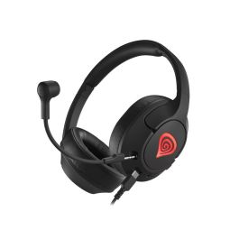 GENESIS Radon 800 Auriculares Gaming de Diadema Alámbricos USB 3.5mm Negro con Sonido 7.1, Micrófono Extraíble y Controles Integrados