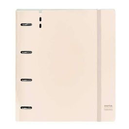 Carpeta Con Recambio Safta Din A4 Cuadro 5 mm Polipropileno Foam 4 Anillas 35 mm Rosa Claro Carpeta Con Recambio Safta Din A4 Cuadro 5 mm Polipropileno Foam 4 Anillas 35 mm Rosa Claro
