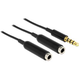 Delock 65575 Cable 3.5mm Macho a 2x 3.5mm Hembra, 0.25m, Negro Precio: 14.399. SKU: B1E6KWNBQL