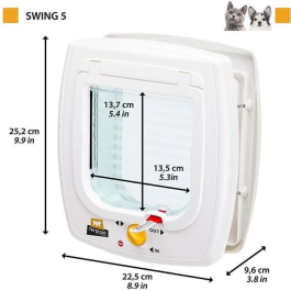 Ferplast FER8010690210759 Gatera Columpio 5 22.5 x 16.2 x 25.2 cm Gris