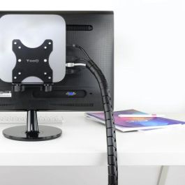 Nano Cable Organizador de Cables en Espiral 10.36.0002-BK Flexible Negro 25 mm 2 m