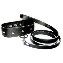Collar y Correa De Piel Sportsheets ss432-02 Collar y Correa De Piel Sportsheets ss432-02
