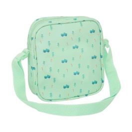 Bolso Bandolera Safta Coches Verde 16 x 18 x 4 cm