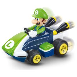CARRERA Coche RC Luigi Mario Kart, teledirigido, escala 1:50, 5 km/h, +6 años, con batería recargable y USB