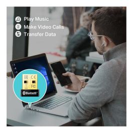 TP-Link Adaptador Bluetooth USB 4.0 UB400, Compatible con Windows XP-11, Negro