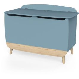 Demeyere AUC1703287660619 Caja para juguetes FIRMIANA estilo escandinavo azul tormenta y madera natural 82,4 x 39,1 x 58,9 cm Demeyere AUC1703287660619 Caja para juguetes FIRMIANA estilo escandinavo azul tormenta y madera natural 82,4 x 39,1 x 58,9 cm