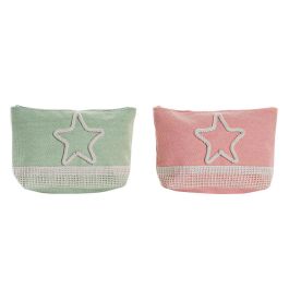 Neceser Mediterraneo DKD Home Decor Verde Menta Coral 7 x 15 x 25 cm (2 Unidades) Precio: 9.5000004. SKU: B18RCH85LX