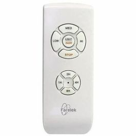 Farelek FAR3431541124400 Ventilador de Techo Oklahoma White & Wood Ø137cm 100W con Iluminación LED