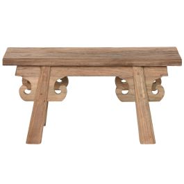 DKD Home Decor Indonesia 1c24 Taburete Marron 65 x 32 x 17 cm Teca reciclada